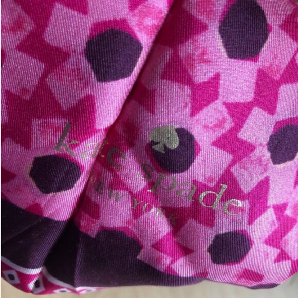 Kate Spade Floral Silk Skinny Scarf NWOT - Picture 2 of 4